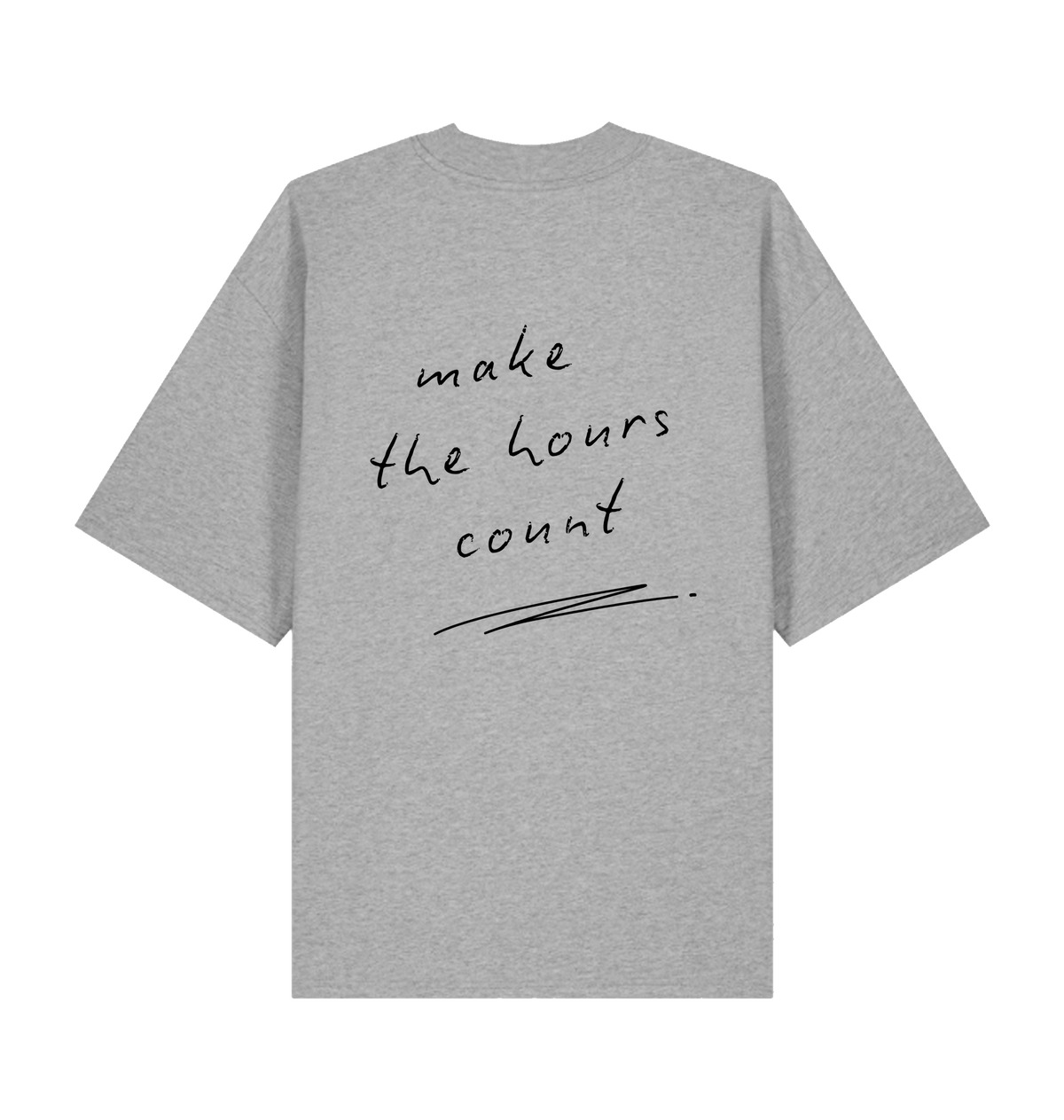 Heather Grey Printed T-shirt Back