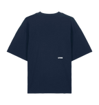 French Navy Printed T-shirt Back