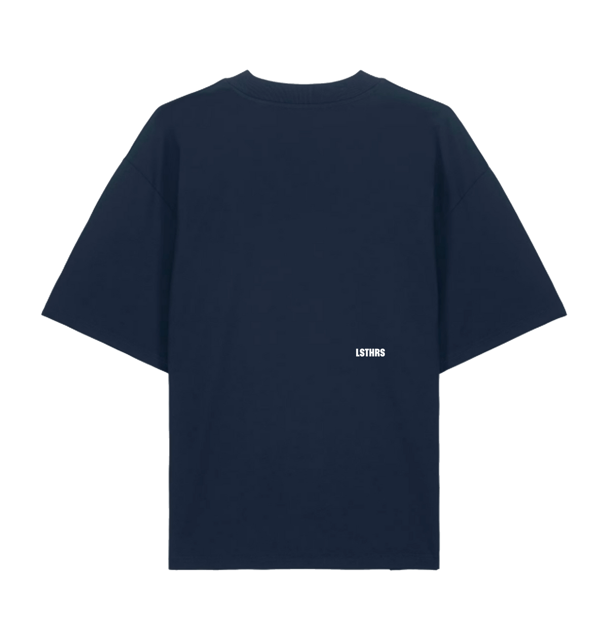 French Navy Printed T-shirt Back