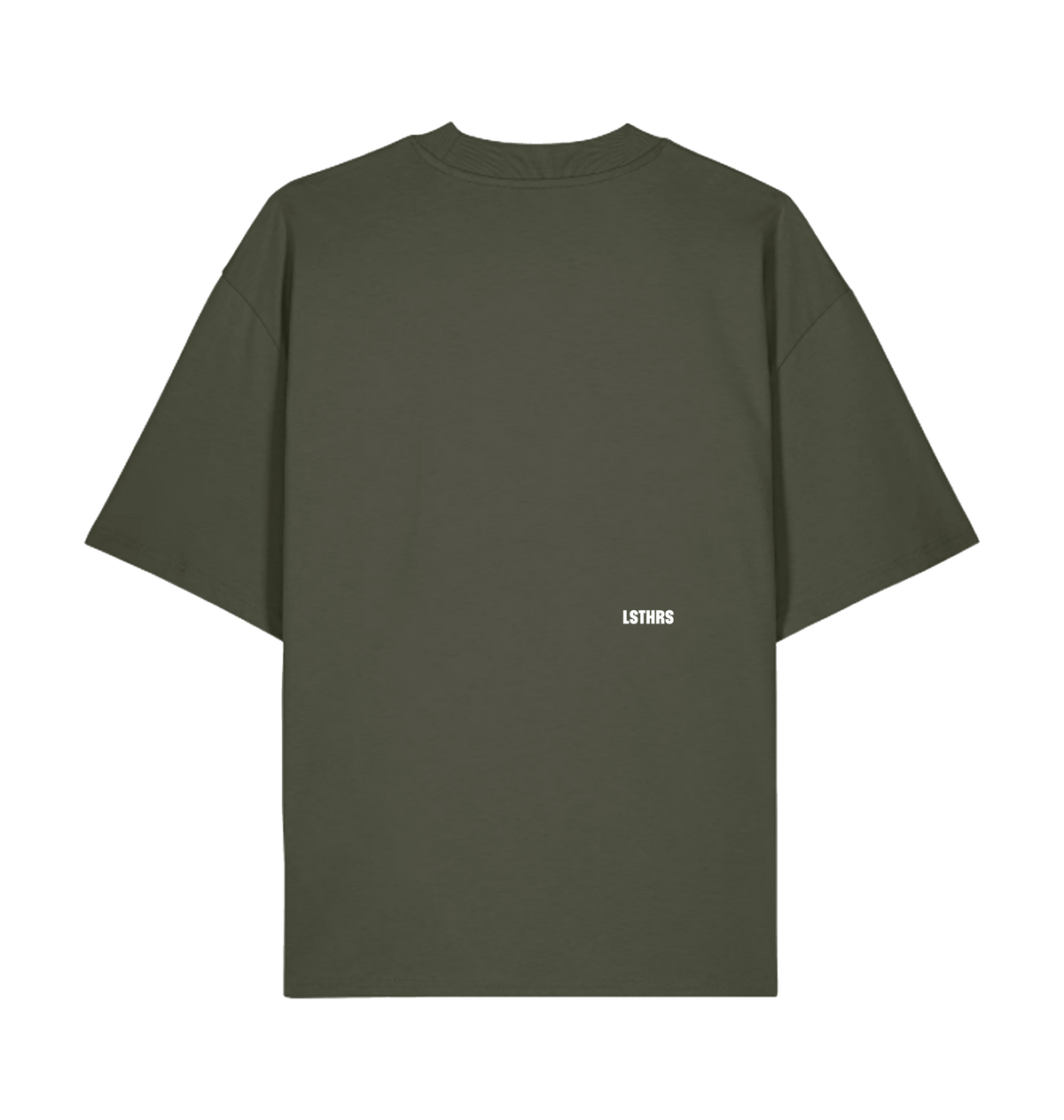 Khaki Printed T-shirt Back