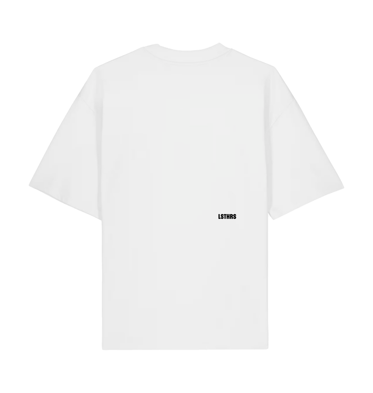 White Printed T-shirt Back