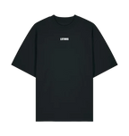 Black LSTHRS oversized T-shirt with Make the Hours Count print on the front