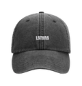 Black vintage LSTHRS cap with white embroidered logo