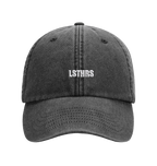 Black vintage LSTHRS cap with white embroidered logo