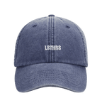 Blue vintage LSTHRS cap with white embroidered logo