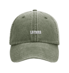 Green vintage LSTHRS cap with white embroidered logo
