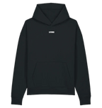 Black LSTHRS relaxed hoodie with small logo on the front